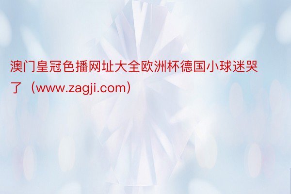 澳门皇冠色播网址大全欧洲杯德国小球迷哭了（www.zagji.com）